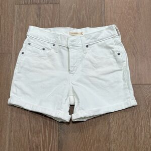 Women's White Denim Shorts